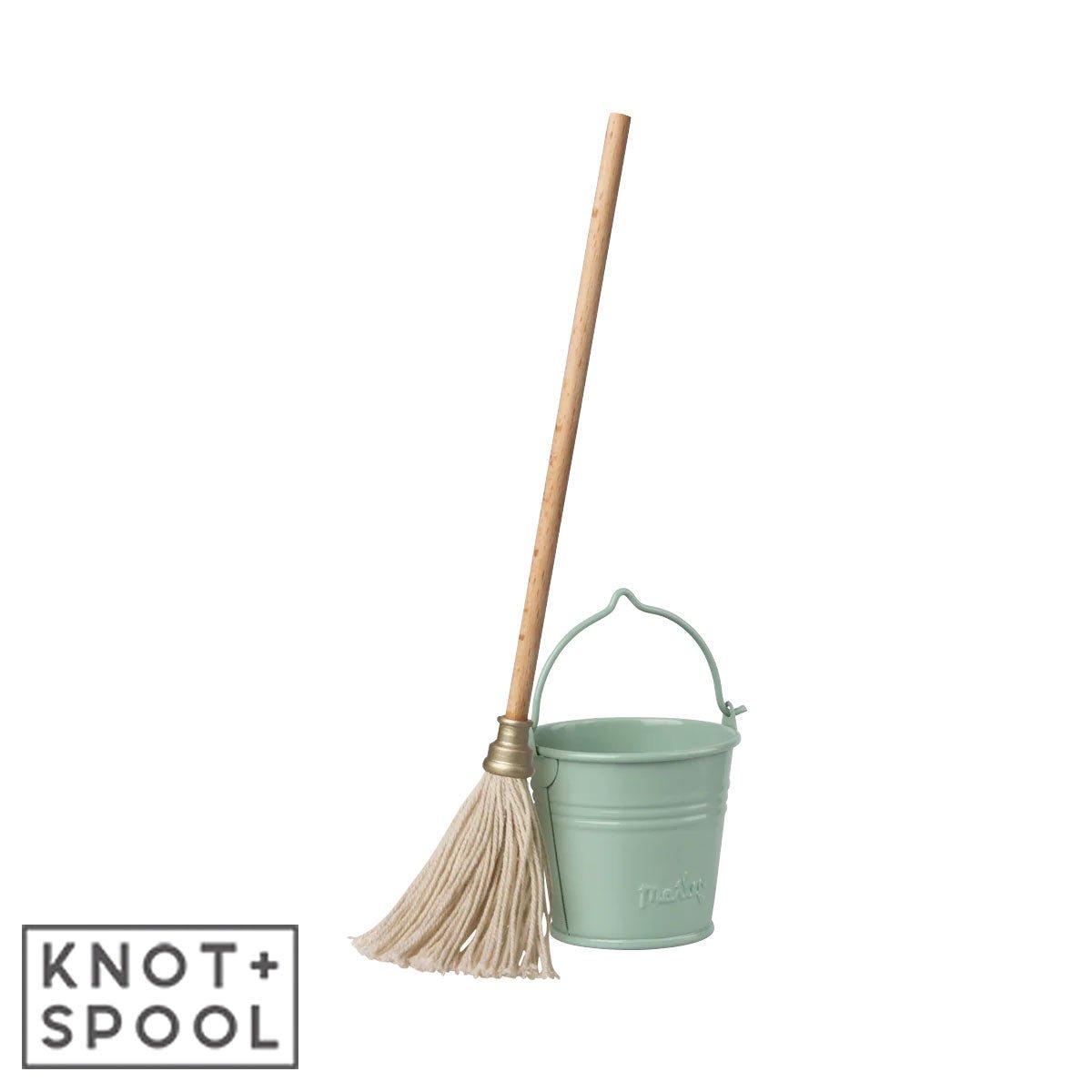 2018 Maileg Mini Bucket & Mop - Knot and Spool
