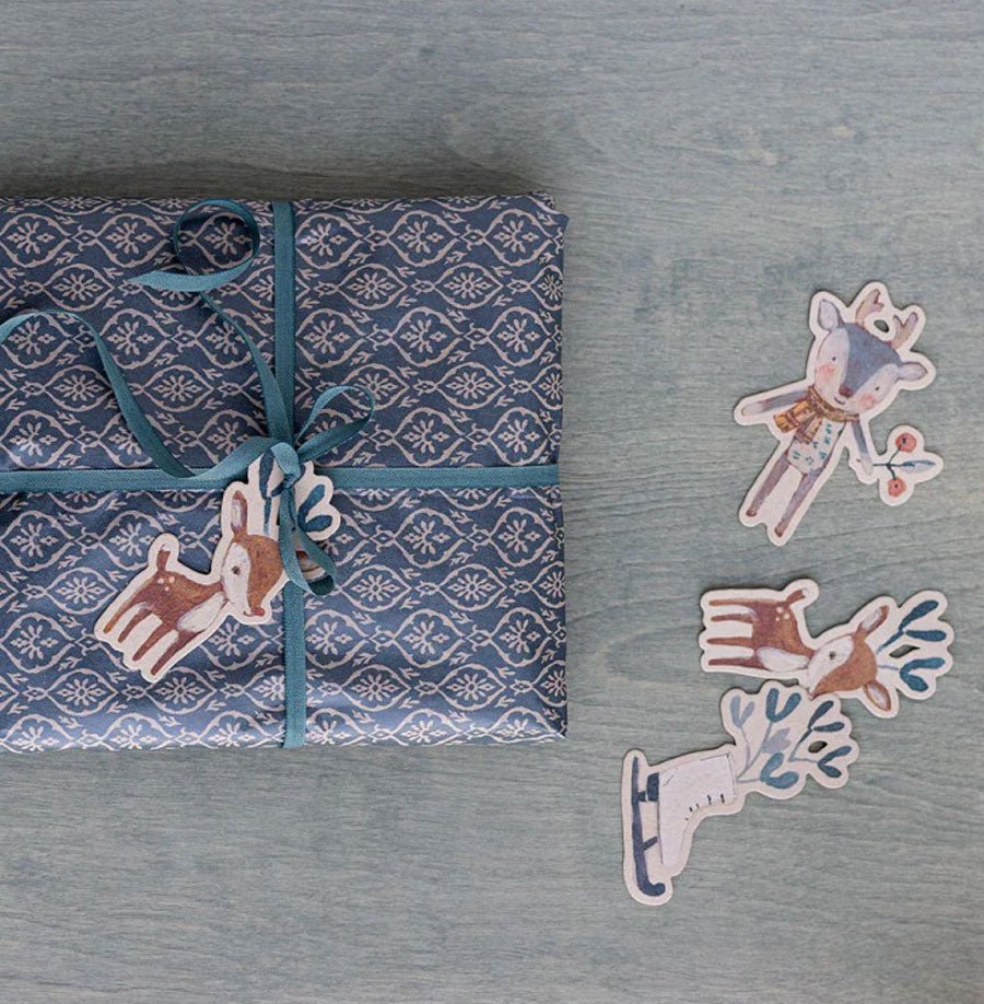 2020 Maileg Off - White Cosy Christmas Gift Tags - Knot and Spool