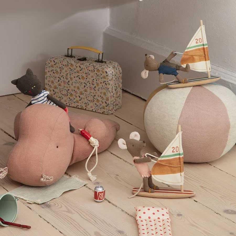 2022 Maileg Little Brother Surfer Mouse - Knot and Spool