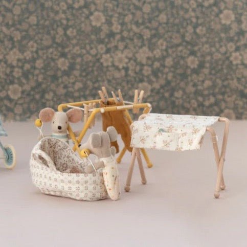 2023 Maileg Baby Mouse Rose Nursery Table - Knot and Spool