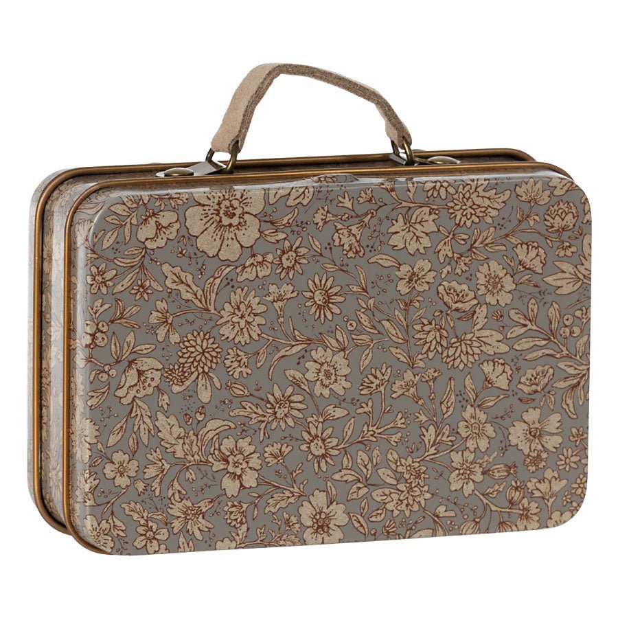 2023 Maileg Small Blossom - Grey Suitcase - Knot and Spool