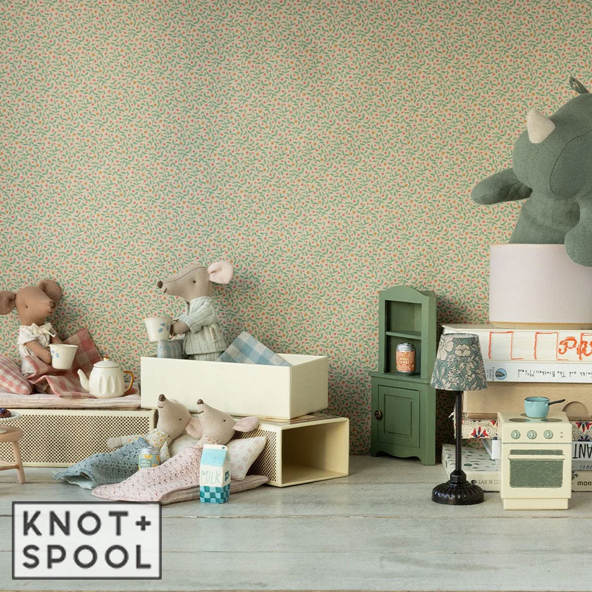 2024 Maileg Big Sister Mouse with Pajamas In Matchbox - Knot and Spool