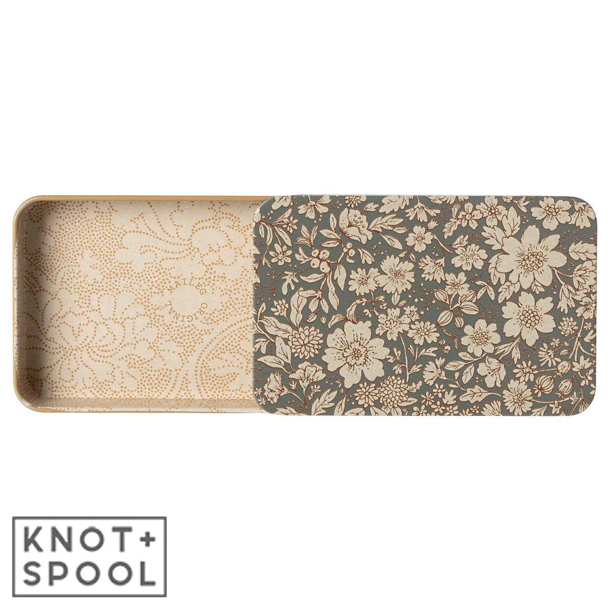 2024 Maileg Blossom - Blue Metal Box - Knot and Spool