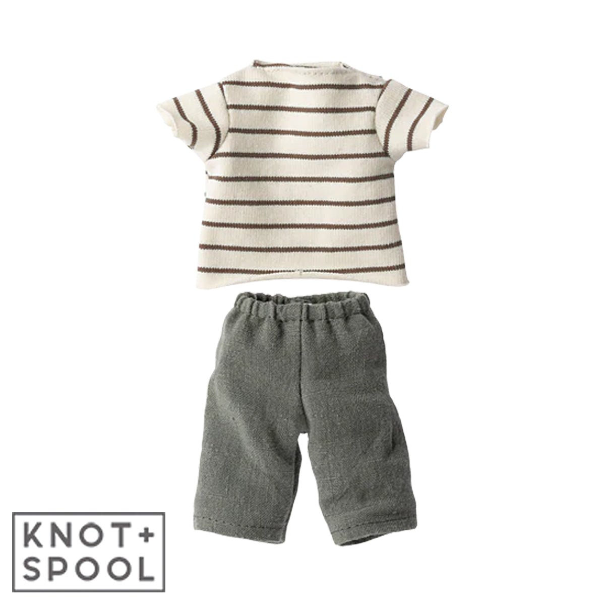 2024 Maileg Bunny Striped Blouse & Pants | Size 2 - Knot and Spool