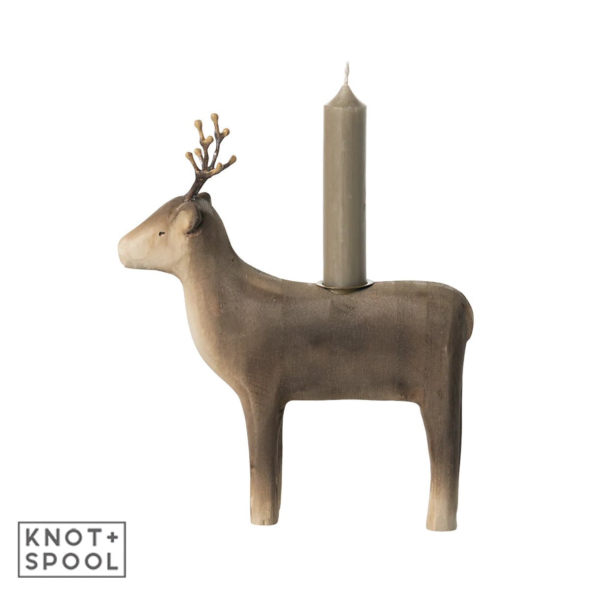2024 Maileg Large Reindeer Candle Holder - Knot and Spool