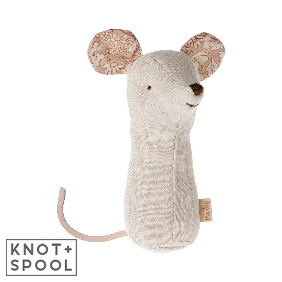 2024 Maileg Lullaby Friends Nature Mouse Rattle - Knot and Spool