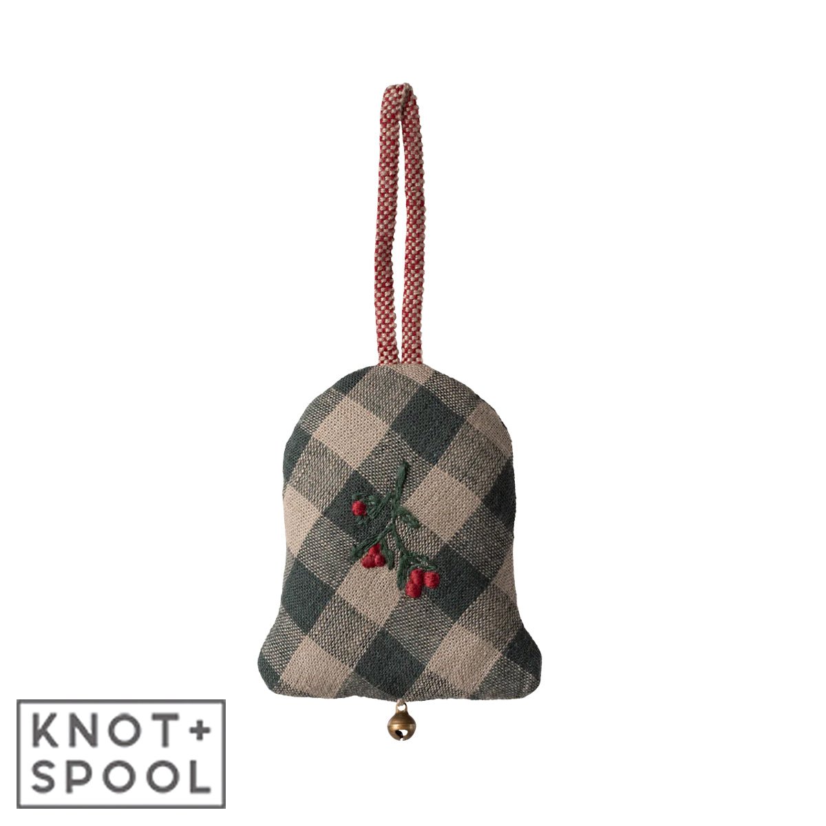 2024 Maileg Medium Bell Ornament - Knot and Spool