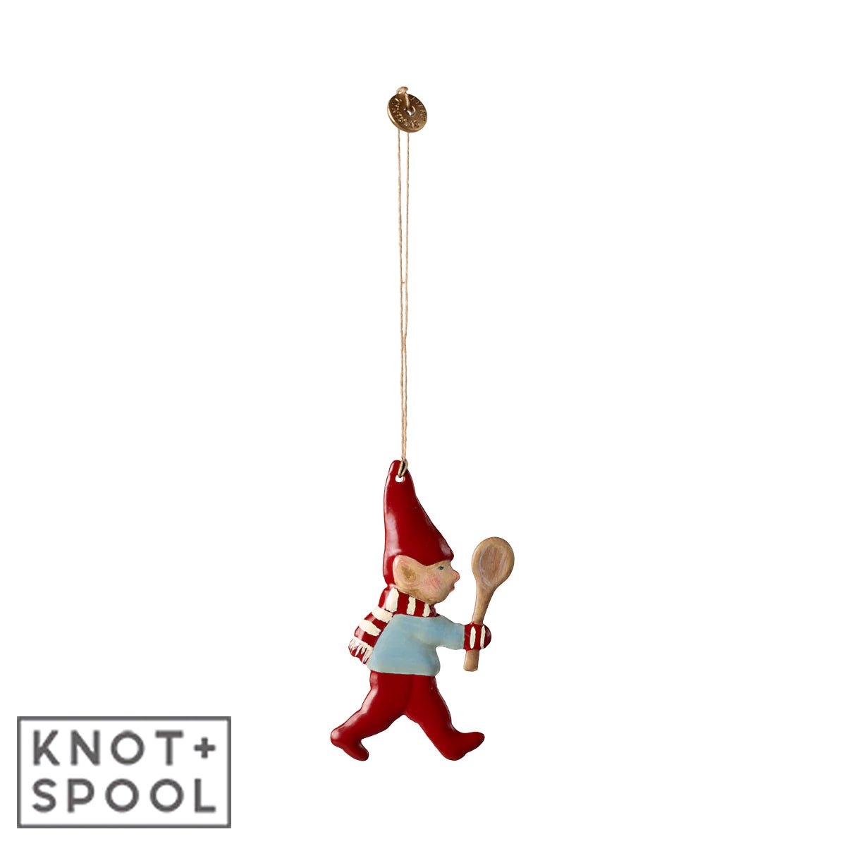 2024 Maileg Metal Pixy with Spoon Ornament - Knot and Spool