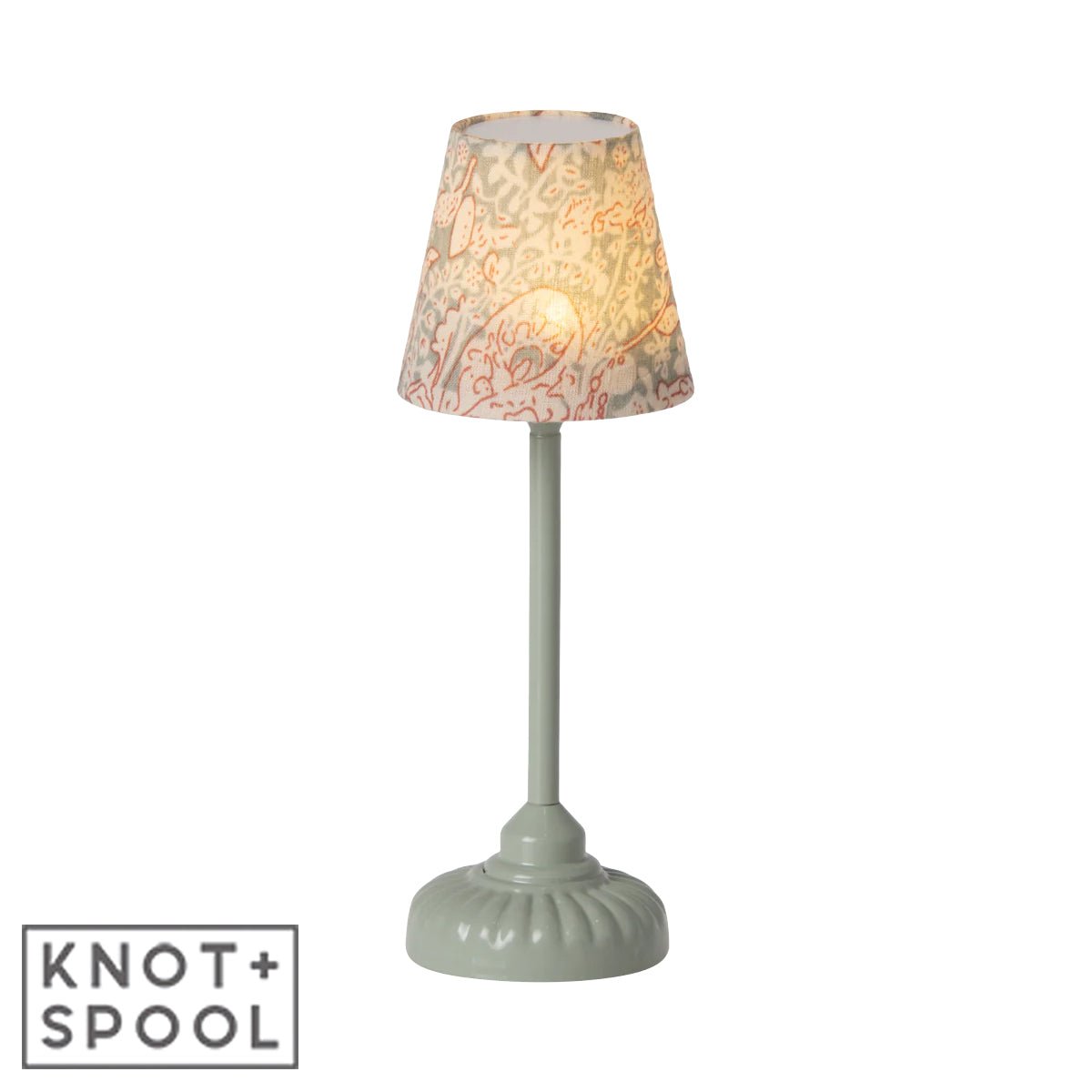 2024 Maileg Mint Vintage Mouse Floor Lamp - Knot and Spool