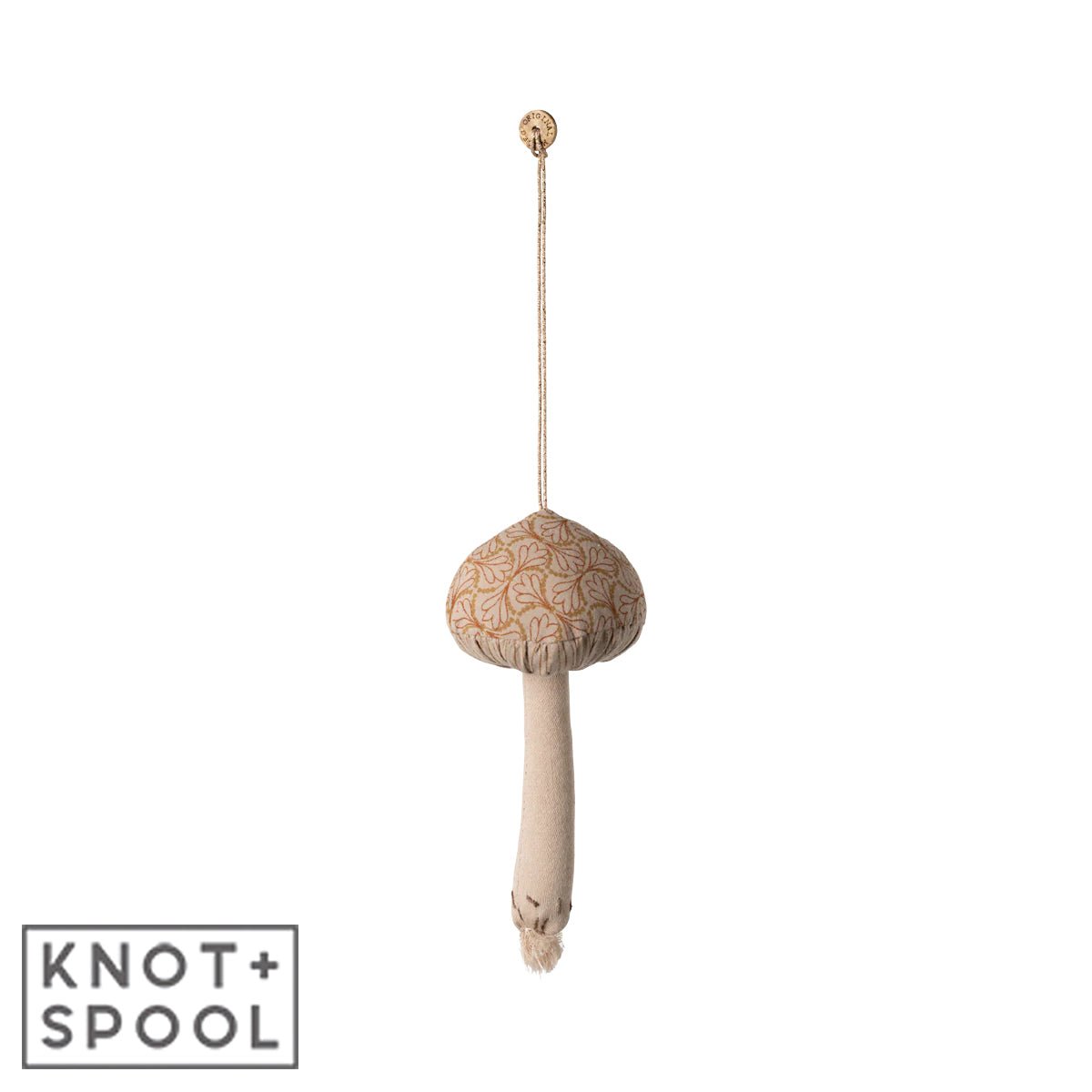 2024 Maileg Mushroom Winter Heart Ornament - Knot and Spool