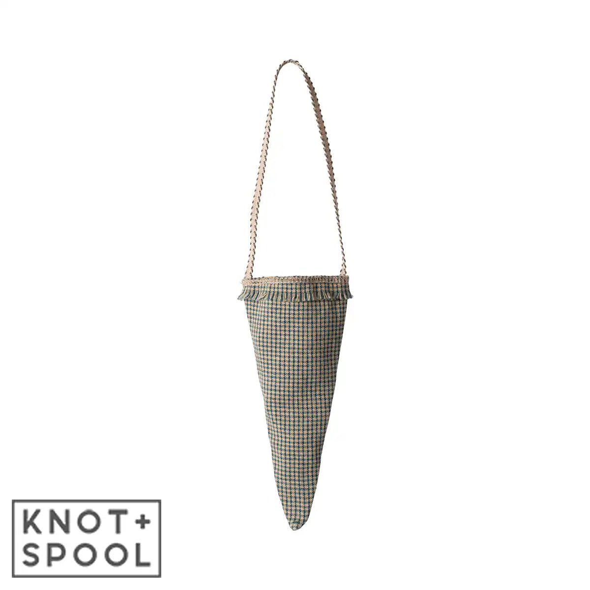 2024 Maileg Petrol - Checkered Cornet - Knot and Spool