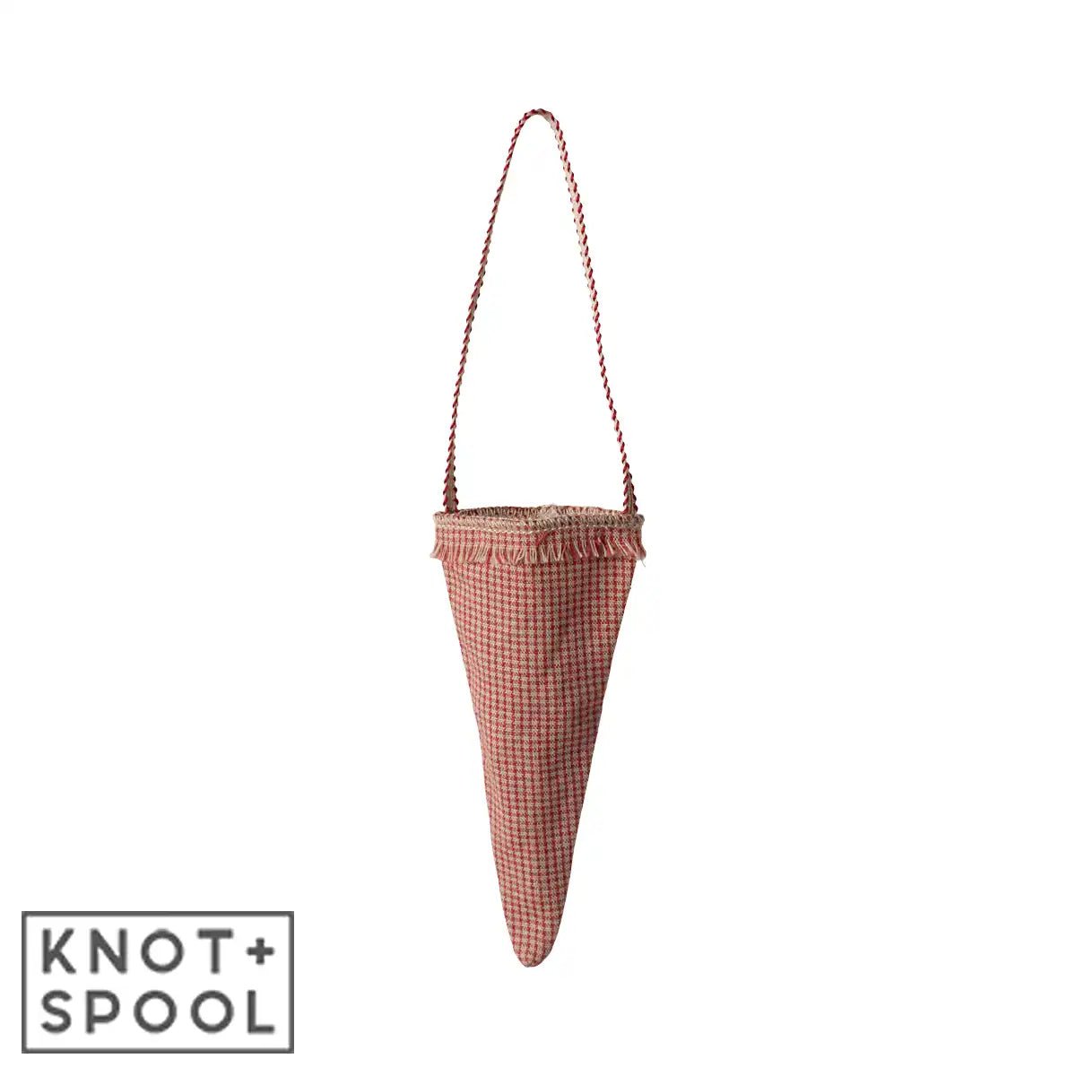 2024 Maileg Red - Checkered Cornet - Knot and Spool