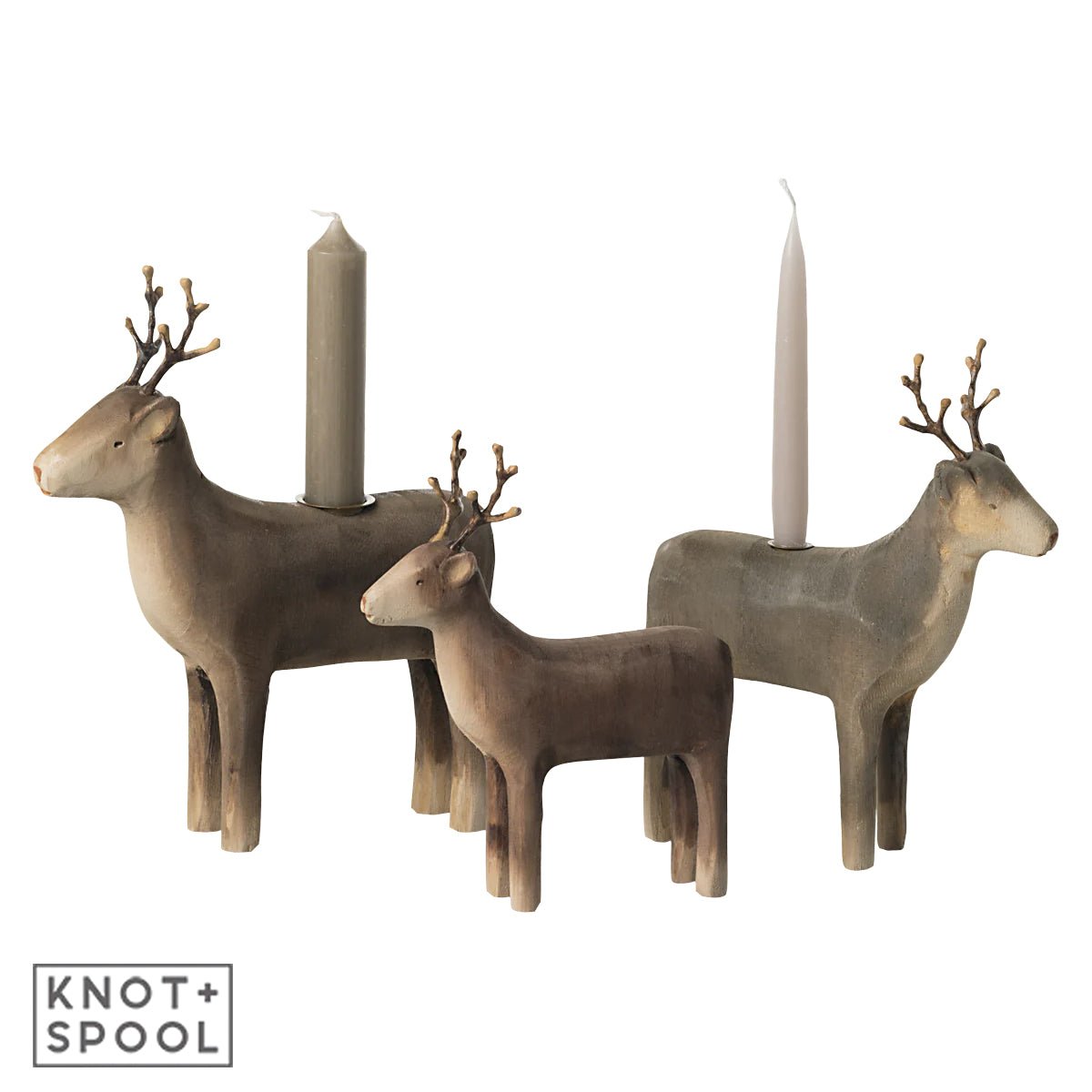 2024 Maileg Small Wooden Reindeer - Knot and Spool