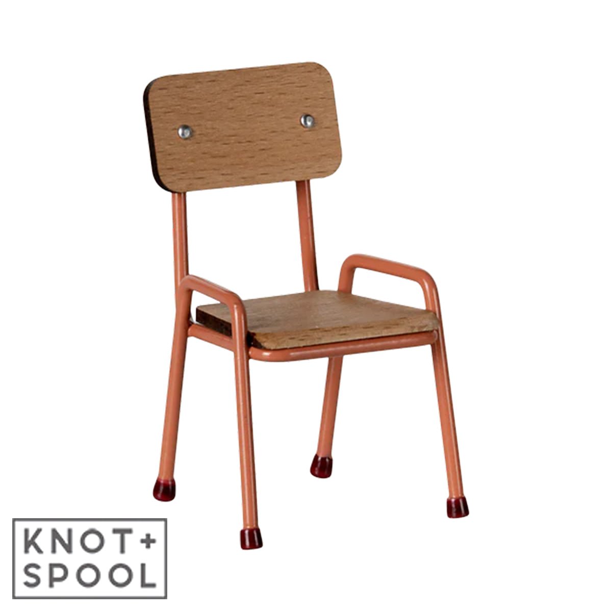 2025 Maileg Coral Mouse Chair - Knot and Spool
