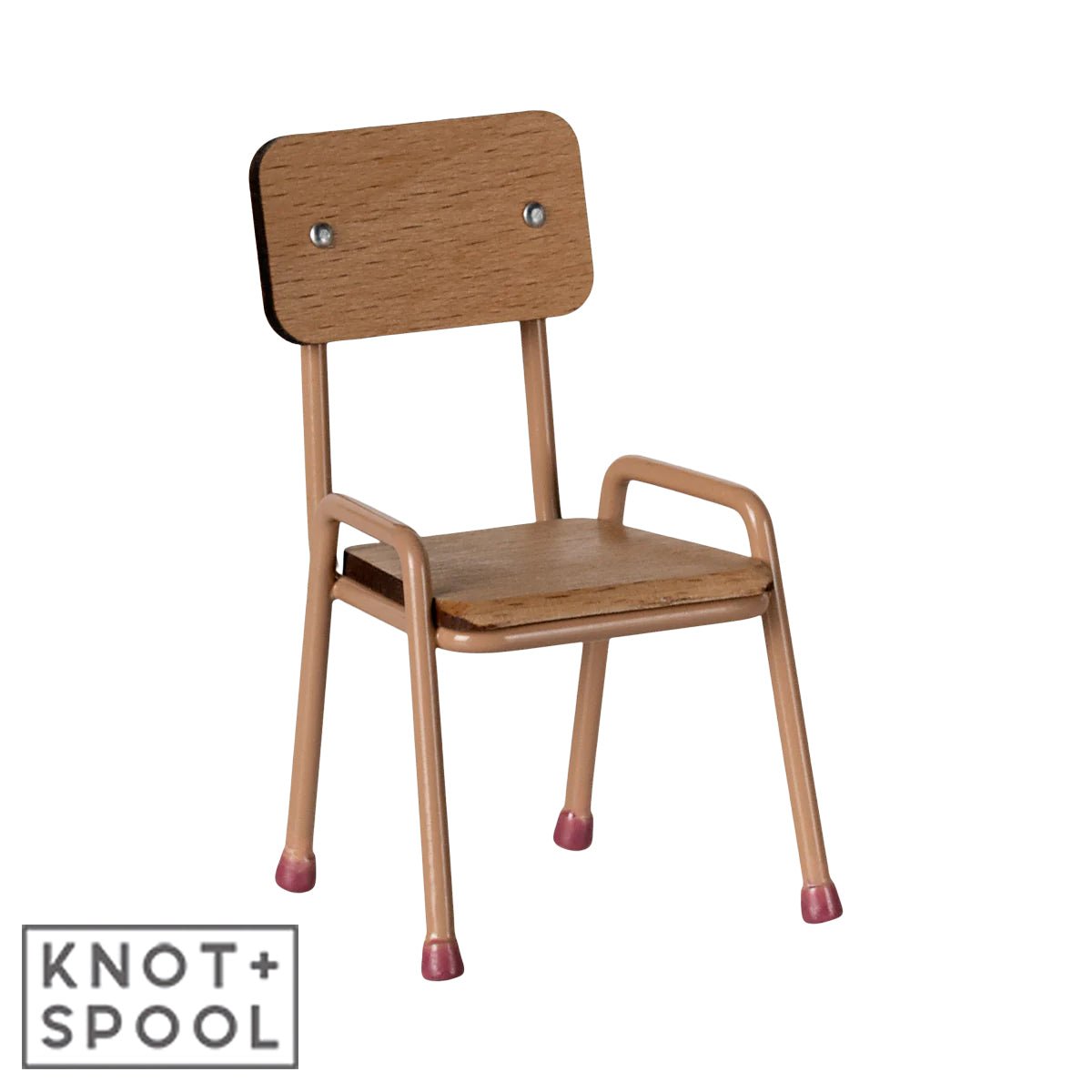 2025 Maileg Dark Powder Mouse Chair - Knot and Spool