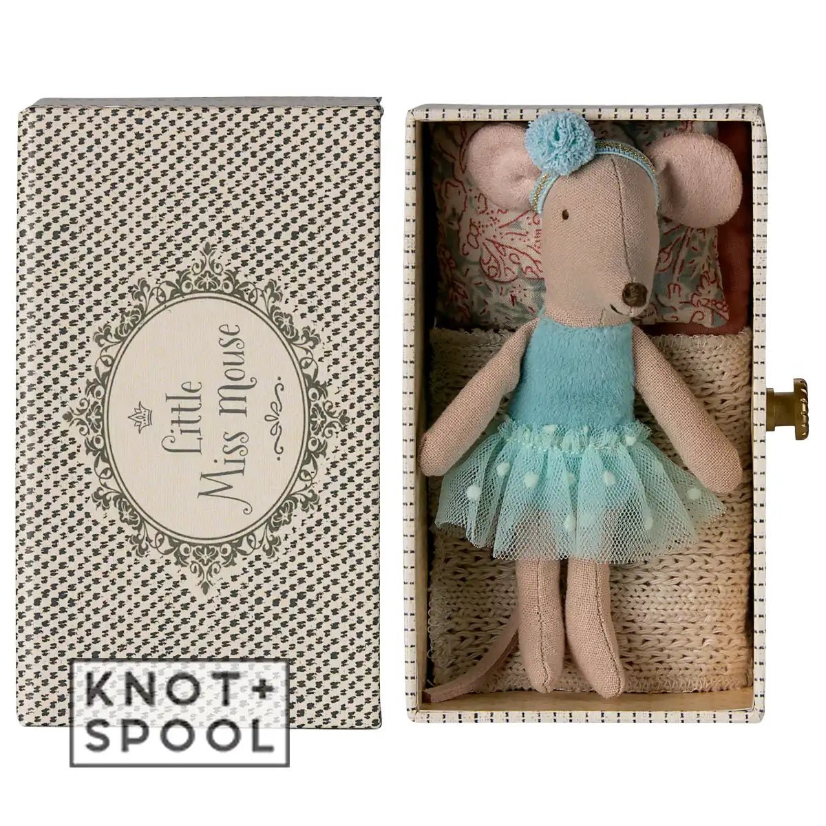 2025 Maileg Little Sister Dance Mouse in Matchbox - Knot and Spool