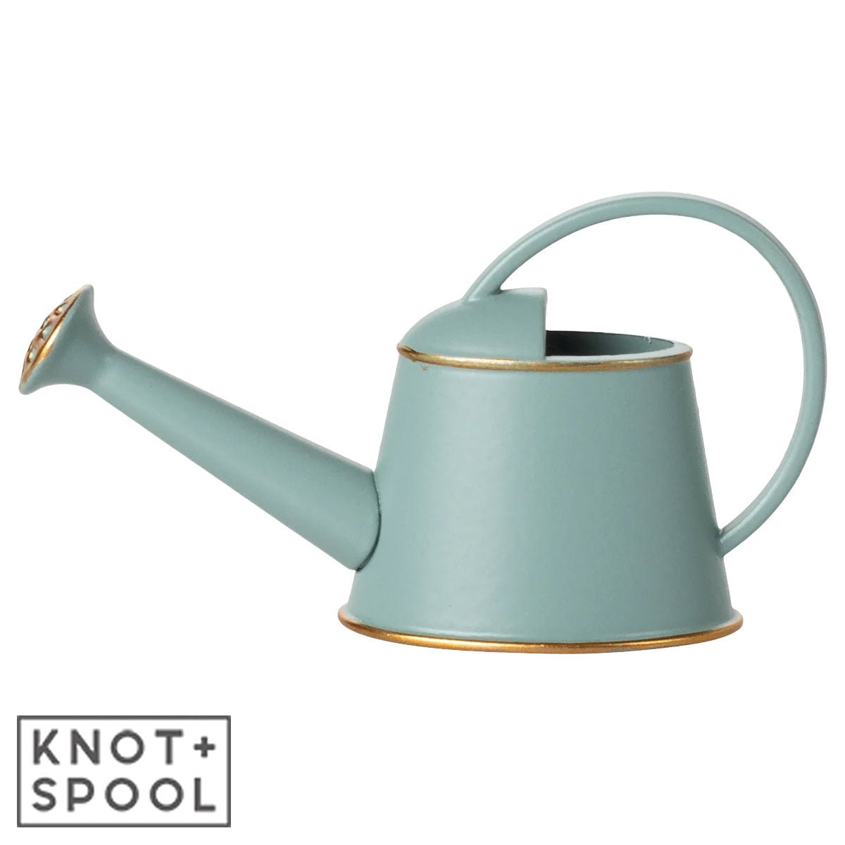 2025 Maileg Mouse Light - Blue Watering Can - Knot and Spool