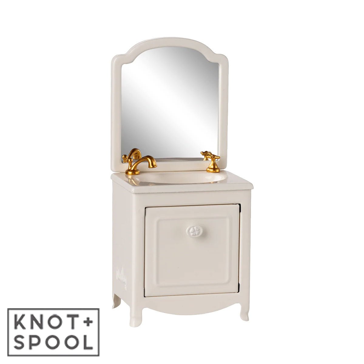 2025 Maileg Mouse Off - White Sink Dresser - Knot and Spool