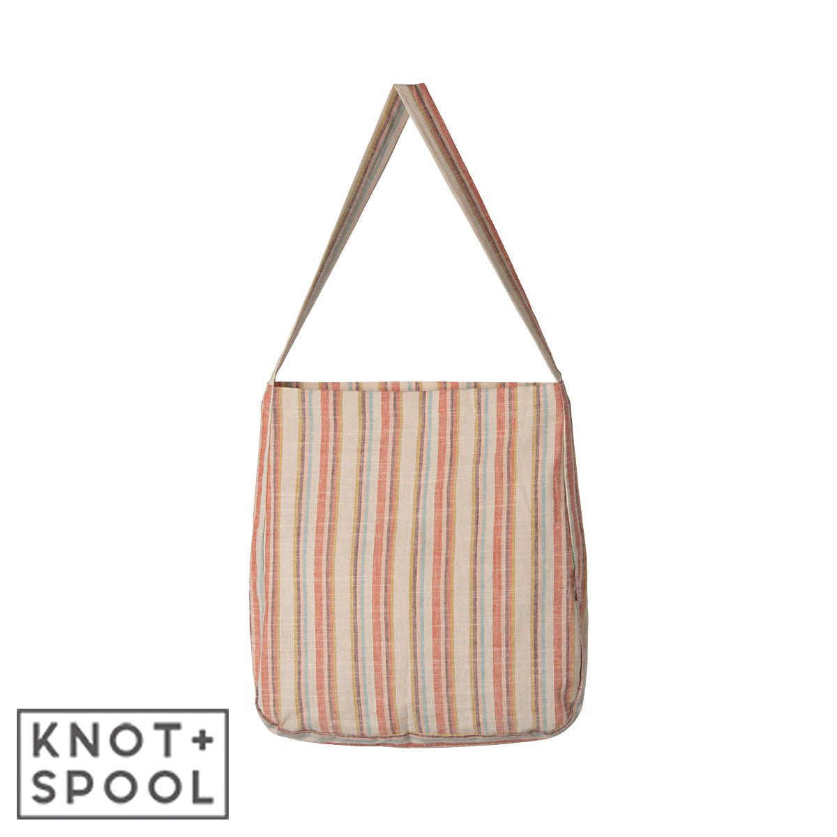 2025 Maileg One Strap Striped Tote Bag - Knot and Spool