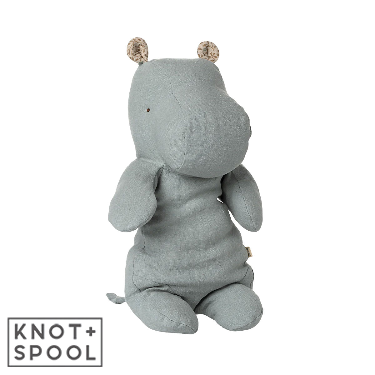 2025 Maileg Safari Friends Medium Blue - Grey Hippo - Knot and Spool