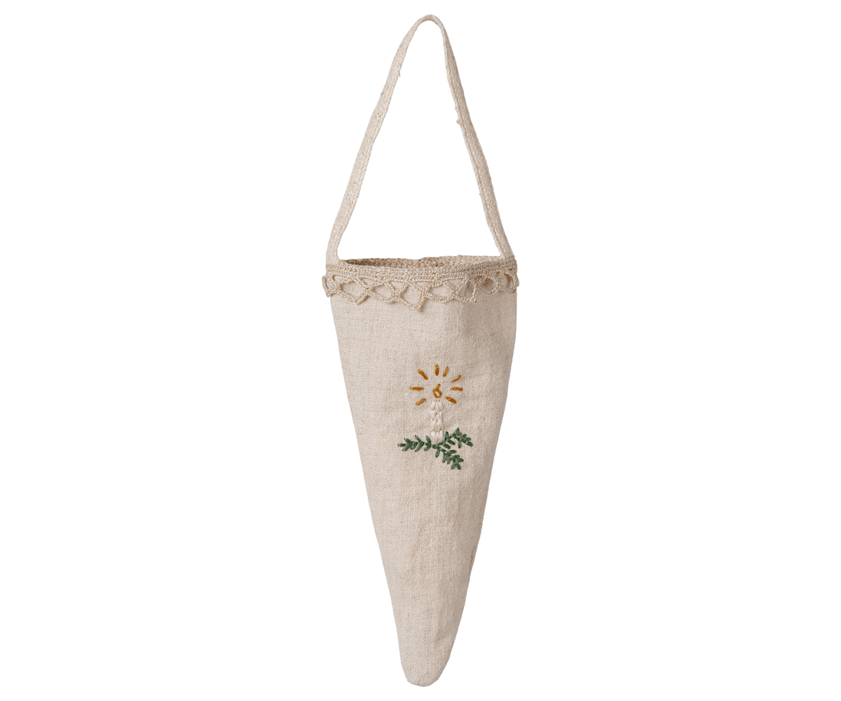 2026 Maileg Fabric Cornet Ornament - Candle - Knot and Spool