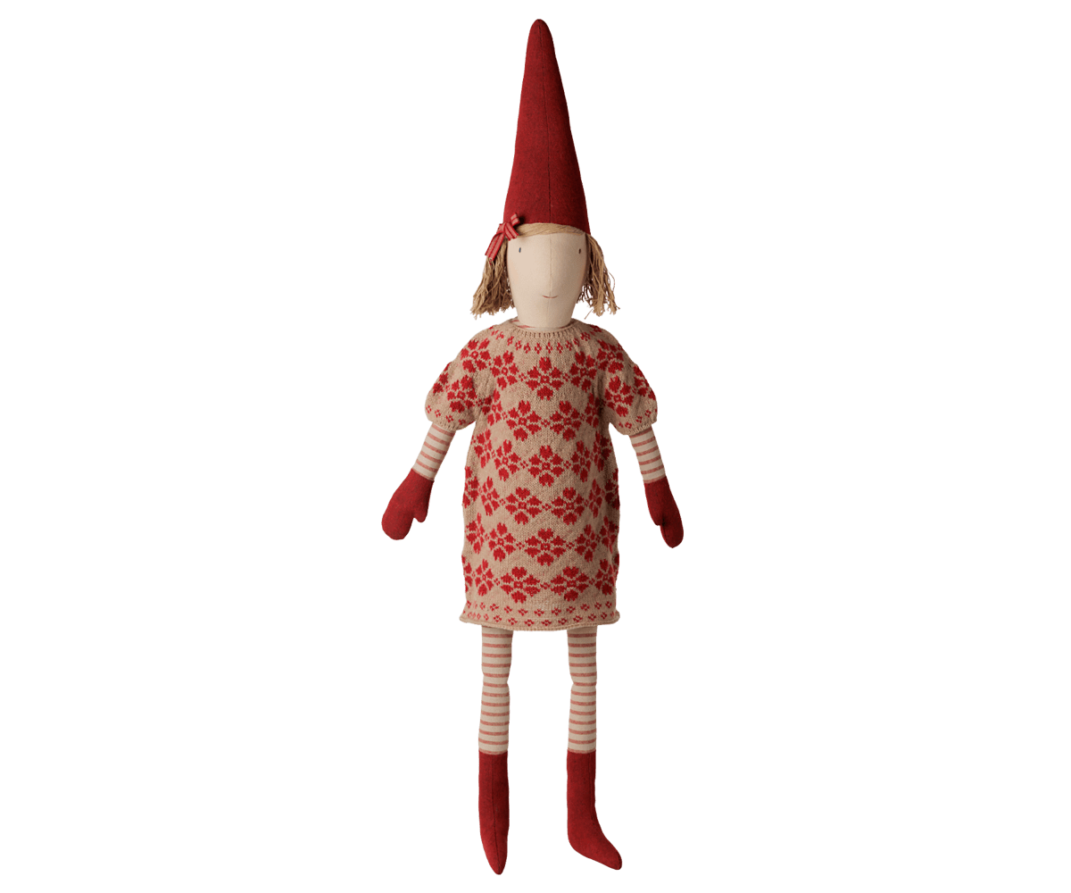 2026 Maileg Girl Pixy with Knitted Flower Dress | Size 5 - Knot and Spool