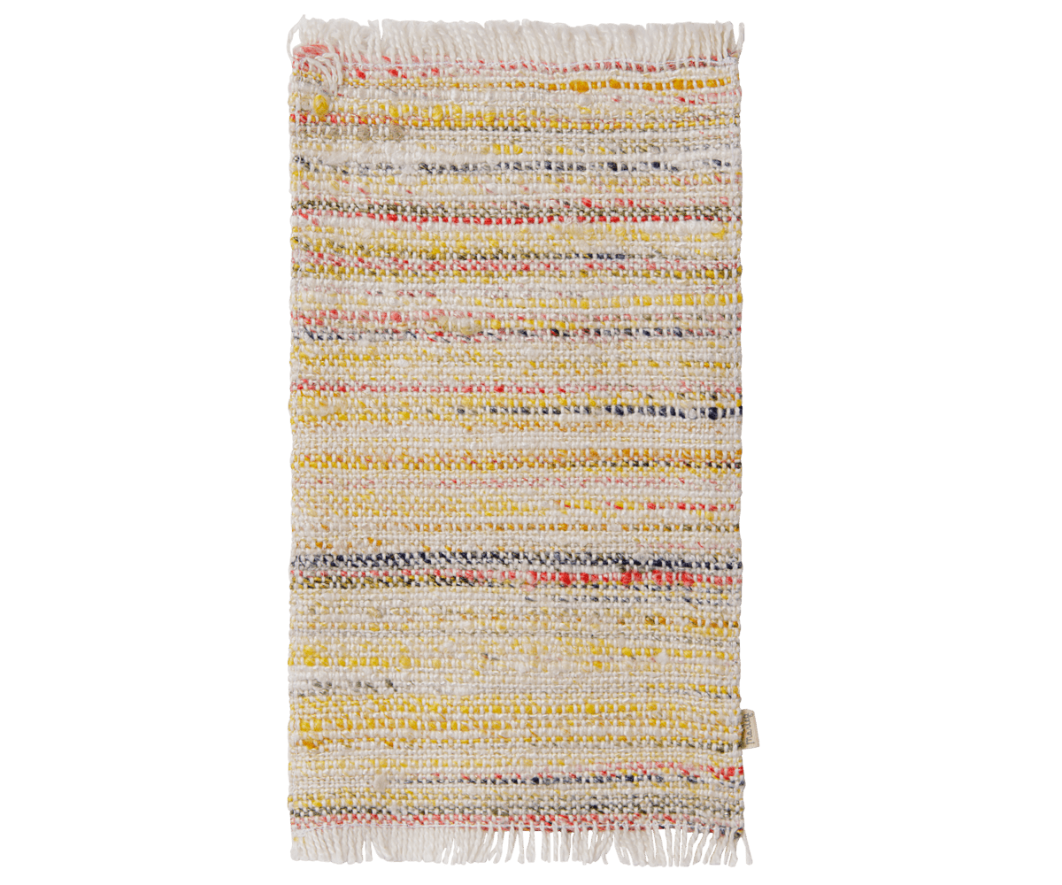 2026 Maileg Large Multi Stripe Miniature Rug - Knot and Spool