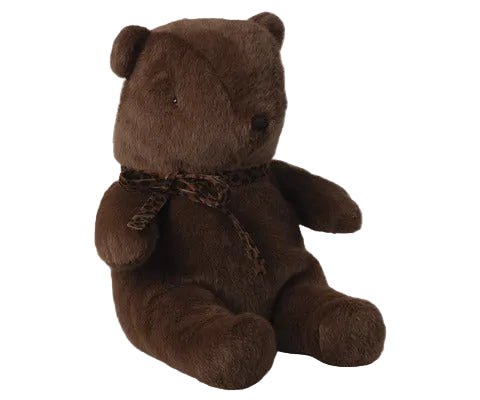 2026 Maileg Medium Dark - Chocolate Plush Teddy Bear - Knot and Spool