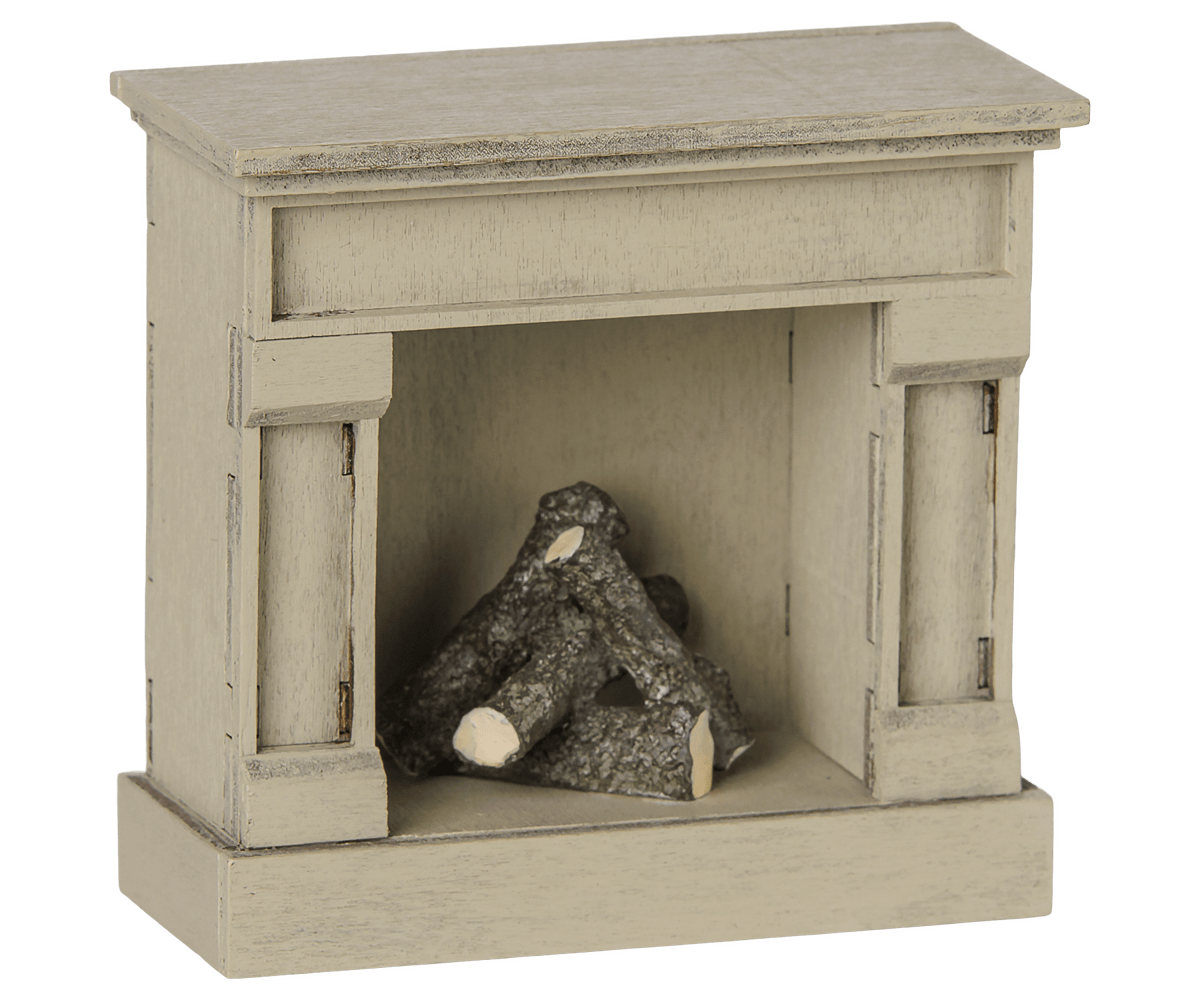 2026 Maileg Off White Mouse Fireplace - Knot and Spool