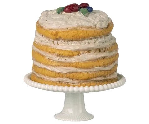 2026 Maileg Off - White Mouse Party Cake and Cake Stand - Knot and Spool