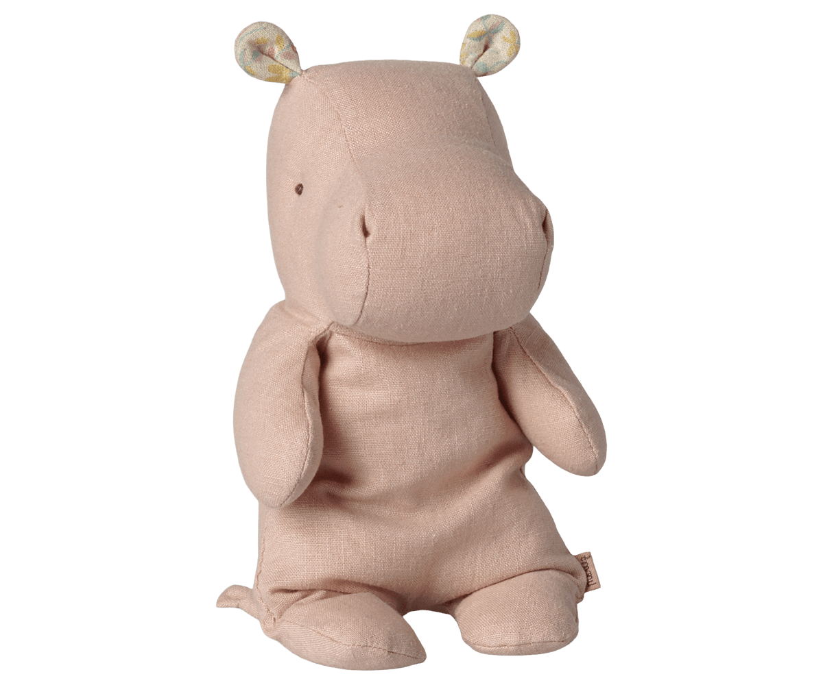 2026 Maileg Safari Friends Small Soft Rose Hippo - Knot and Spool