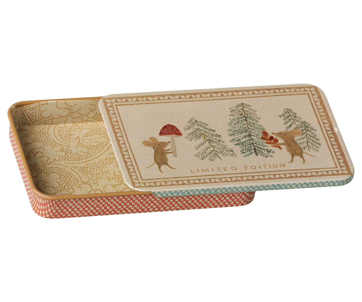 2026 Maileg Metal Christmas Mice Box with Sliding Lid