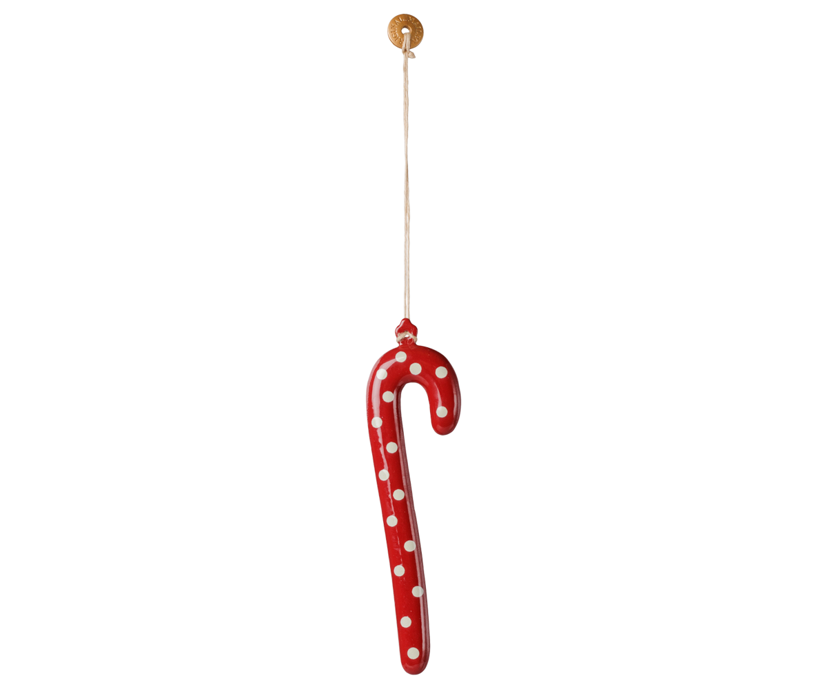 2026 Maileg Large Metal Sugar Cane Ornament - Dot