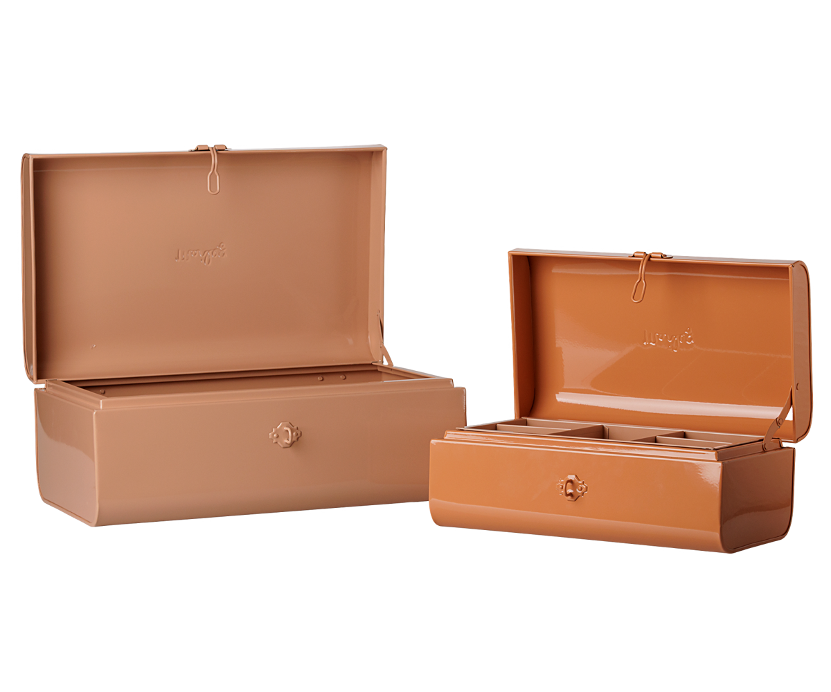 2026 Maileg Powder/Coral Storage Suitcase Set with Tray