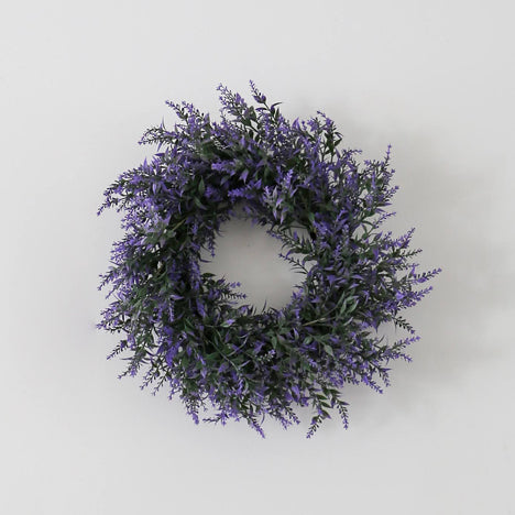 Faux Lavender Wreath