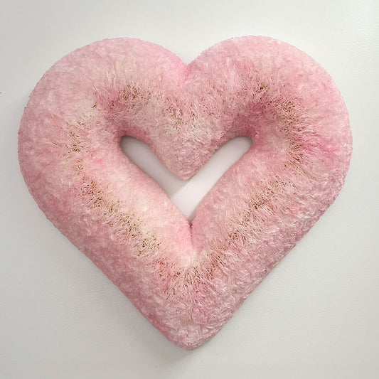Light Pink Heart Coffee Filter Wreath