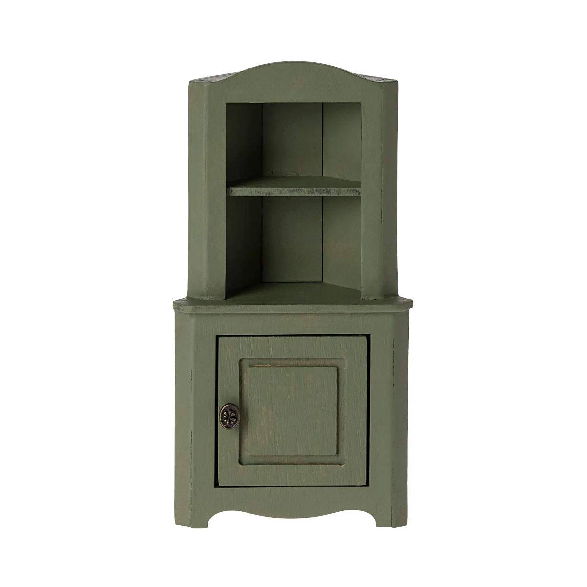 Maileg Miniature Dark Green Corner Cabinet