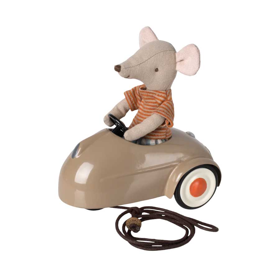 Maileg Mouse Light Brown Car