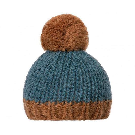Maileg Petrol/Brown Knitted Hat