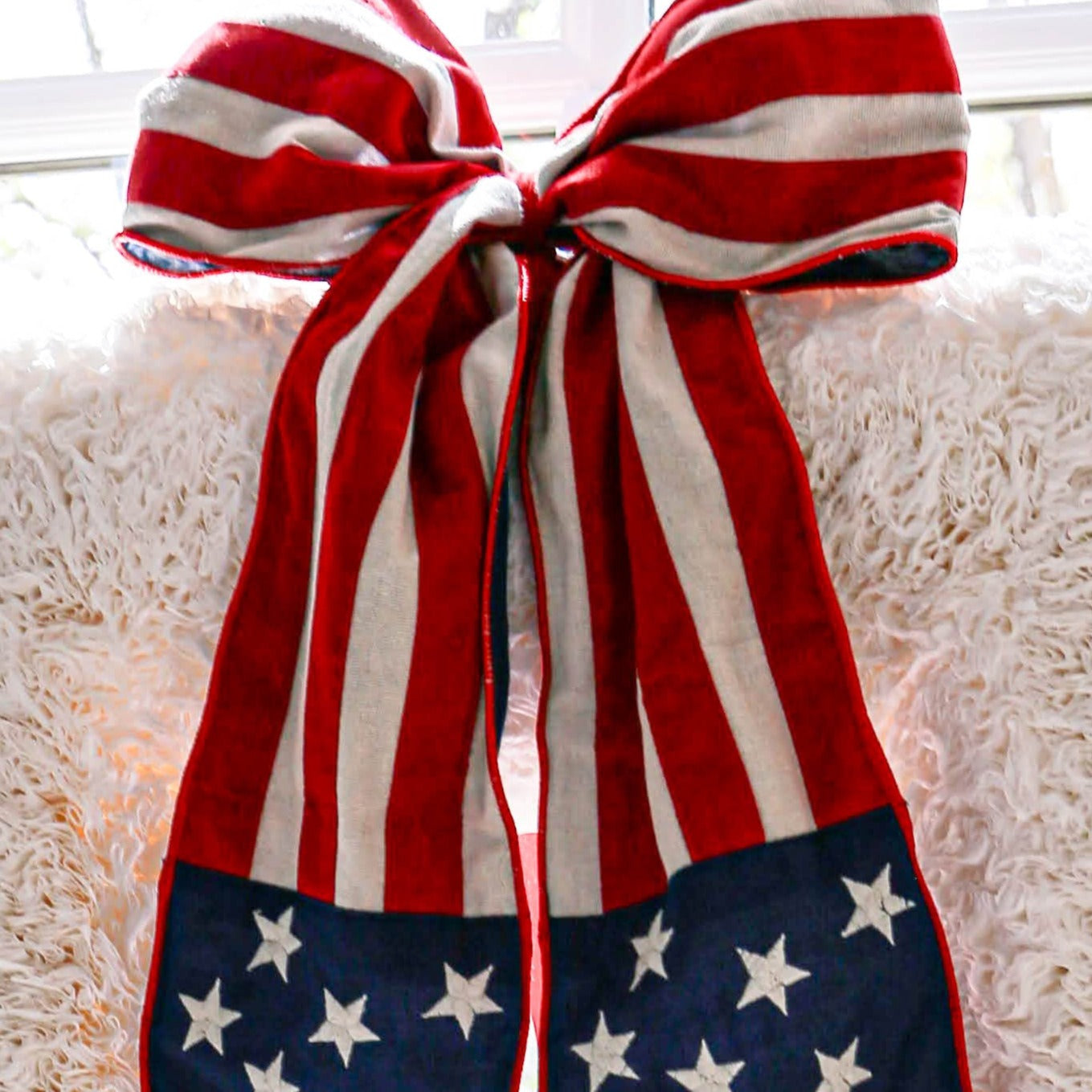 Patriotic Banister Bow