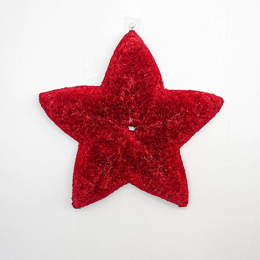 RED STAR COFFEE FILTER WREATH