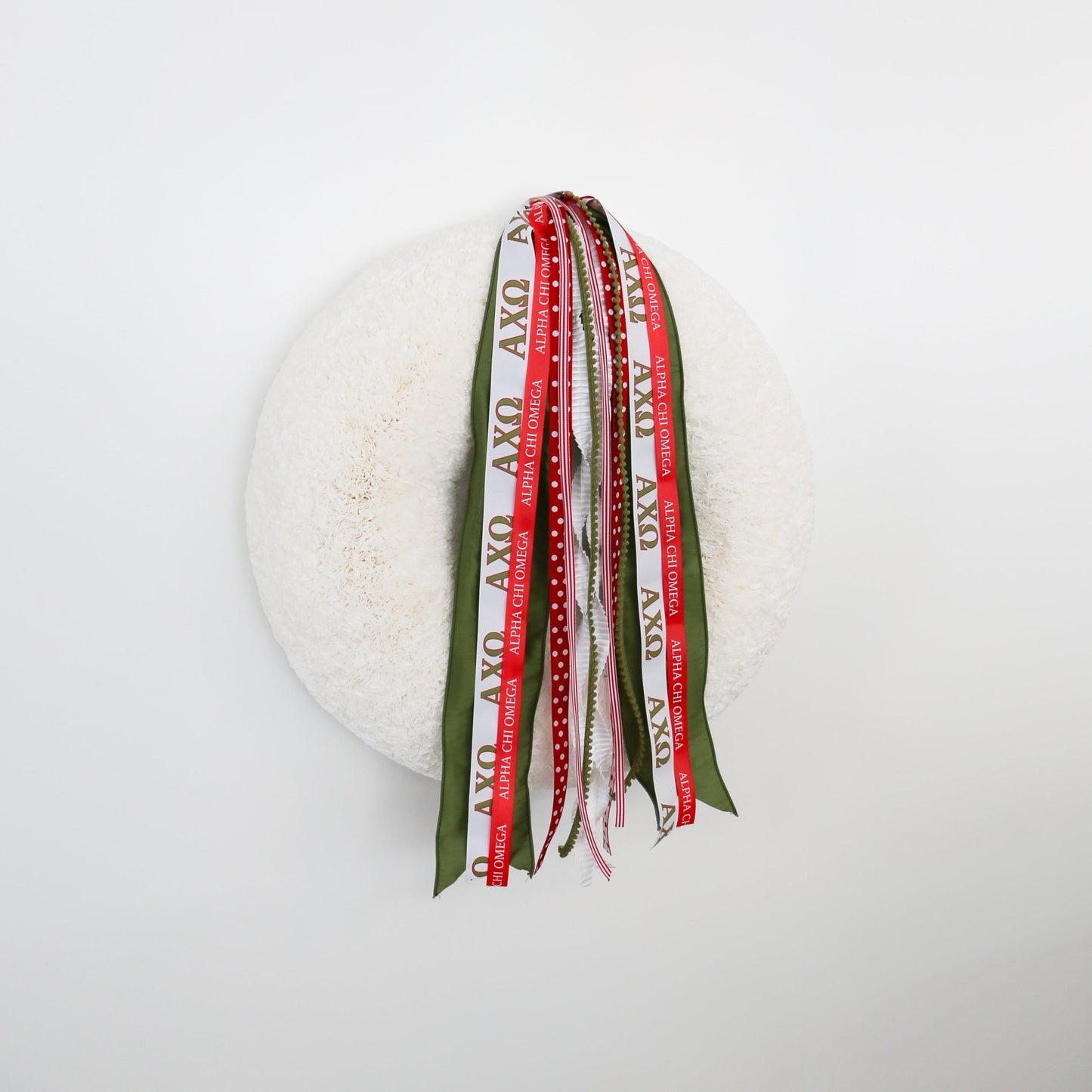Alpha Chi Omega Ribbon Set Without Bow - Knot and Spool