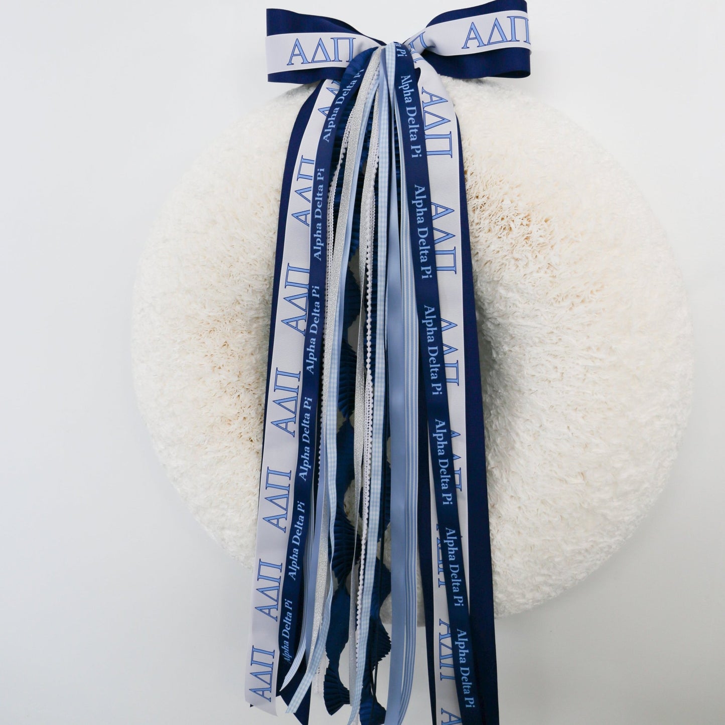 Alpha Delta Pi Ribbon Set With Bow - Knot and Spool