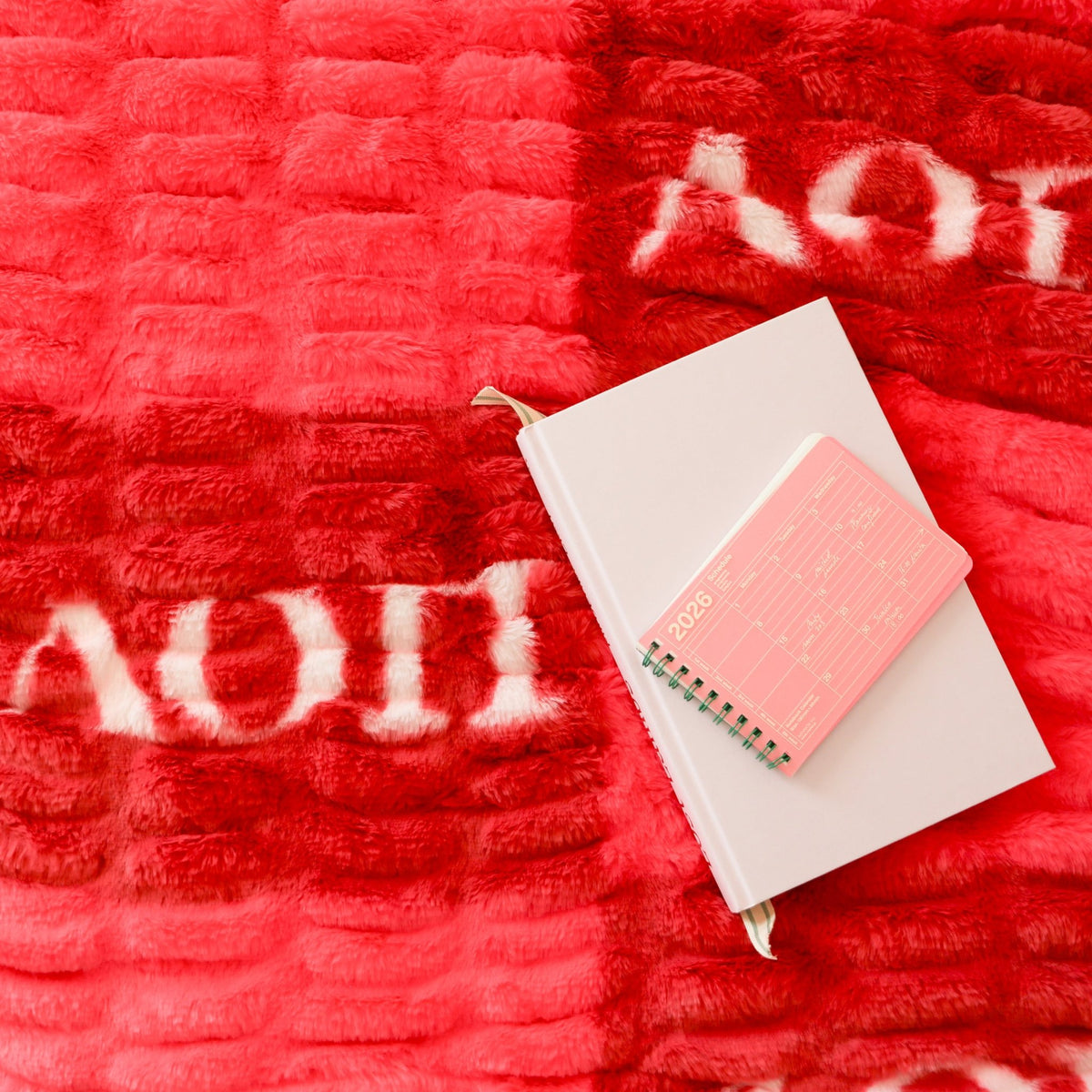 Alpha Omicron Pi 50" x 60" Luxury Double-Sided Faux Fur Throw Blanket - Knot and Spool