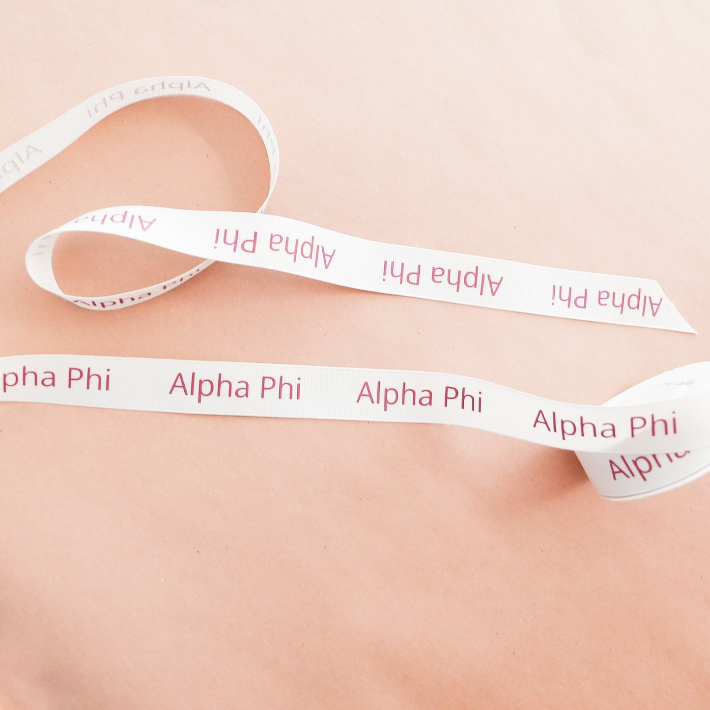 Alpha Phi Ribbon | 7/8" | By the Yard - Knot and Spool