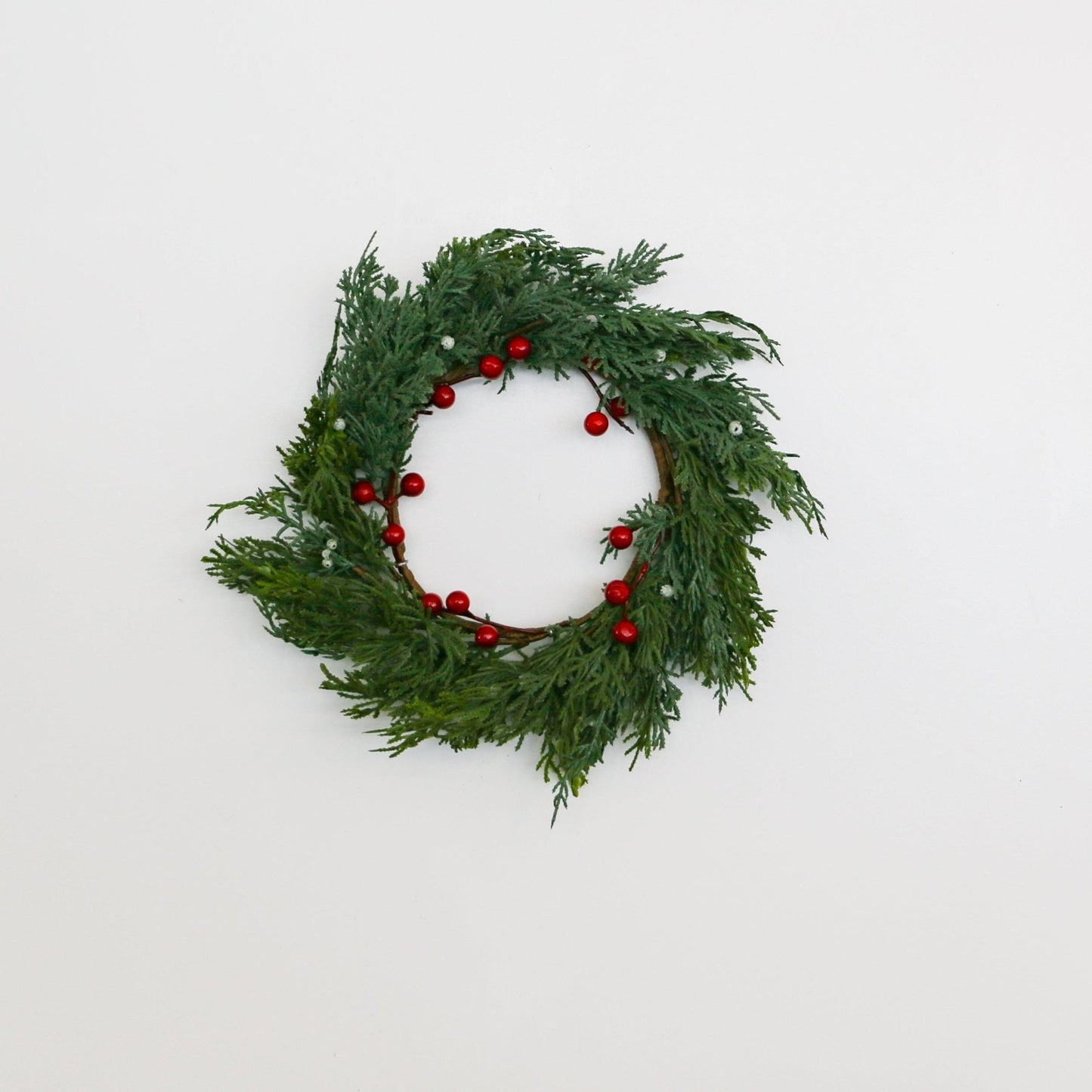Cedar Wreath with Berries | 11.4 - inch - Knot and Spool