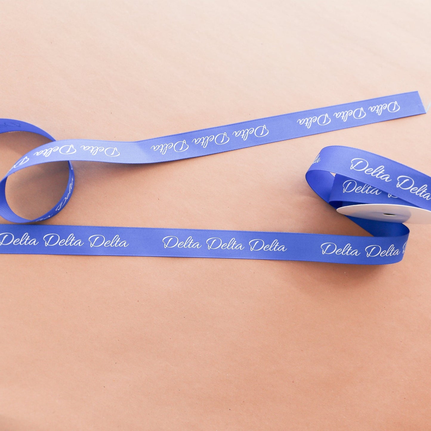 Delta Delta Delta Ribbon | 7/8" | By the Yard - Knot and Spool