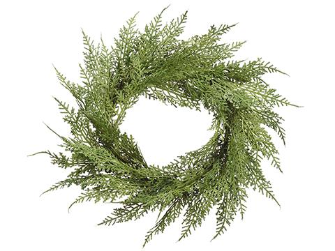 Faux Cedar Wreath | 12 - inch - Knot and Spool