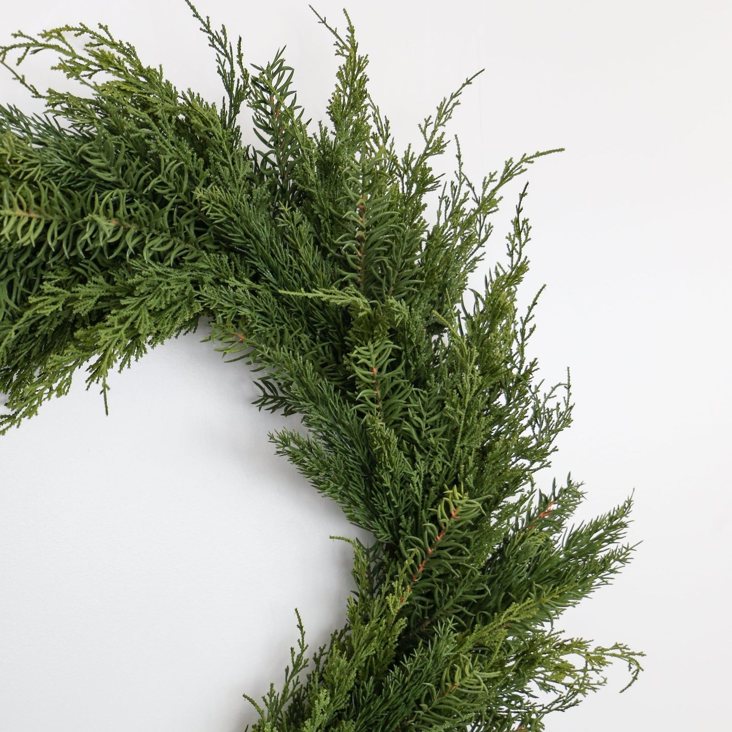 Faux Cedar Wreath | Large | 36 - inch - Knot and Spool