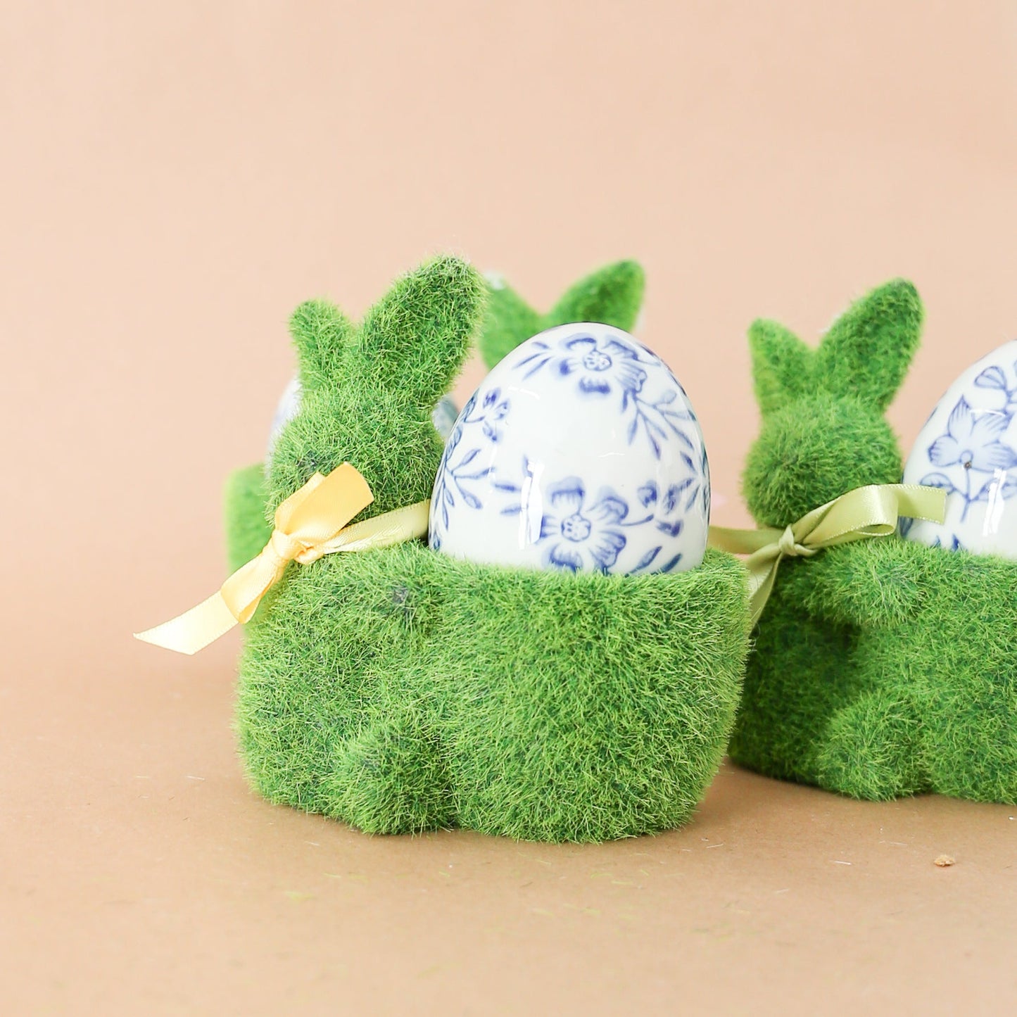 Faux Moss Bunny Planter - Knot and Spool
